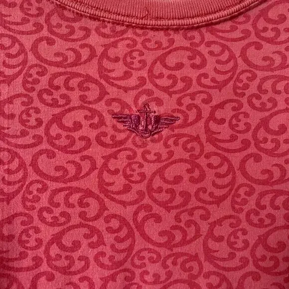 Vintage Dockers Womens Size S Pink Printed Long Sleeve Shirt - Picture 5 of 7